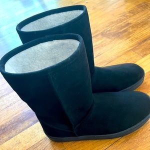 HumanKind AUS Vegetarian Shoes Snug Boots Black